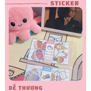 Set sticker đa dạng nhiều màu sắc
