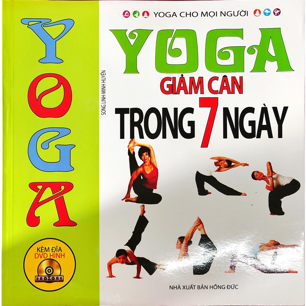 Sách - Yoga giảm cân trong 7 ngày (Kèm đĩa DVD)