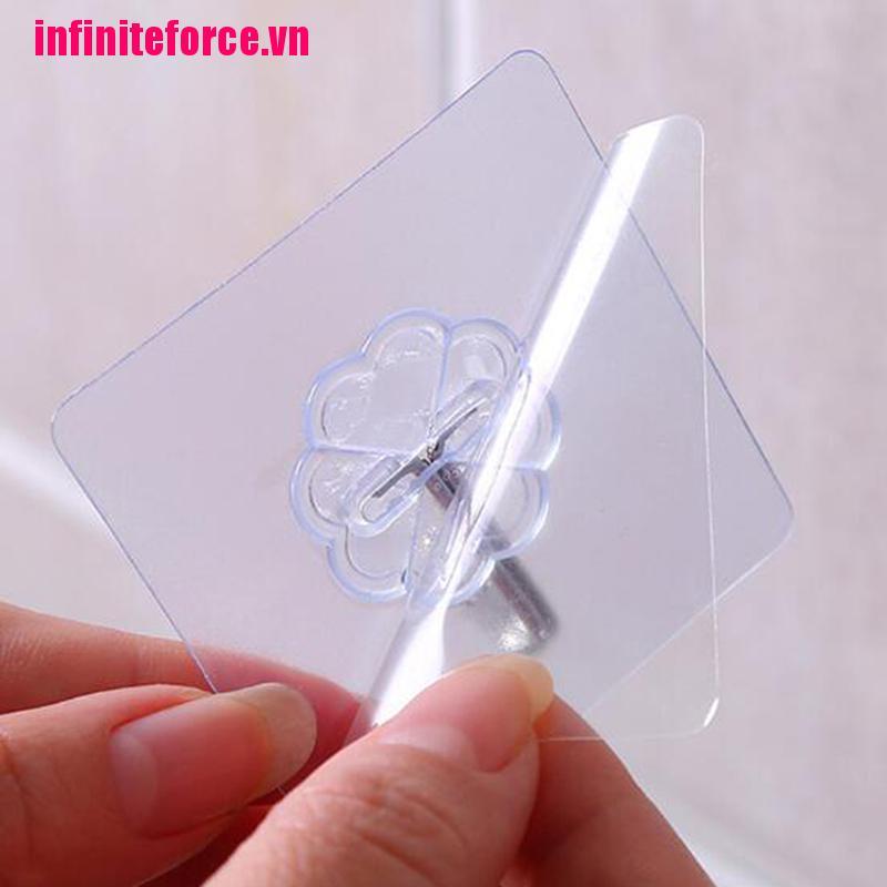 Vn 1 Móc Treo Đồ Gắn Tường Trong Suốt Tiện Dụng Cho Phòng Tắm / Nhà Bếp