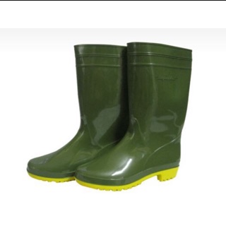 Ủng 2 đế vàng-rêu đi mưa có đế chống trượt