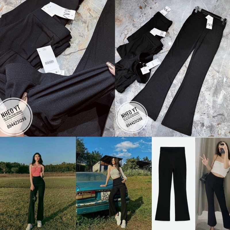 Quần ống loe chất tăm sang chảnh shop Chavi