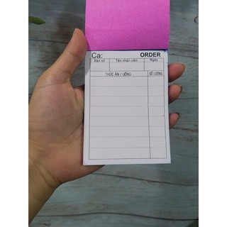 Cuốn order 2 liên - 50c