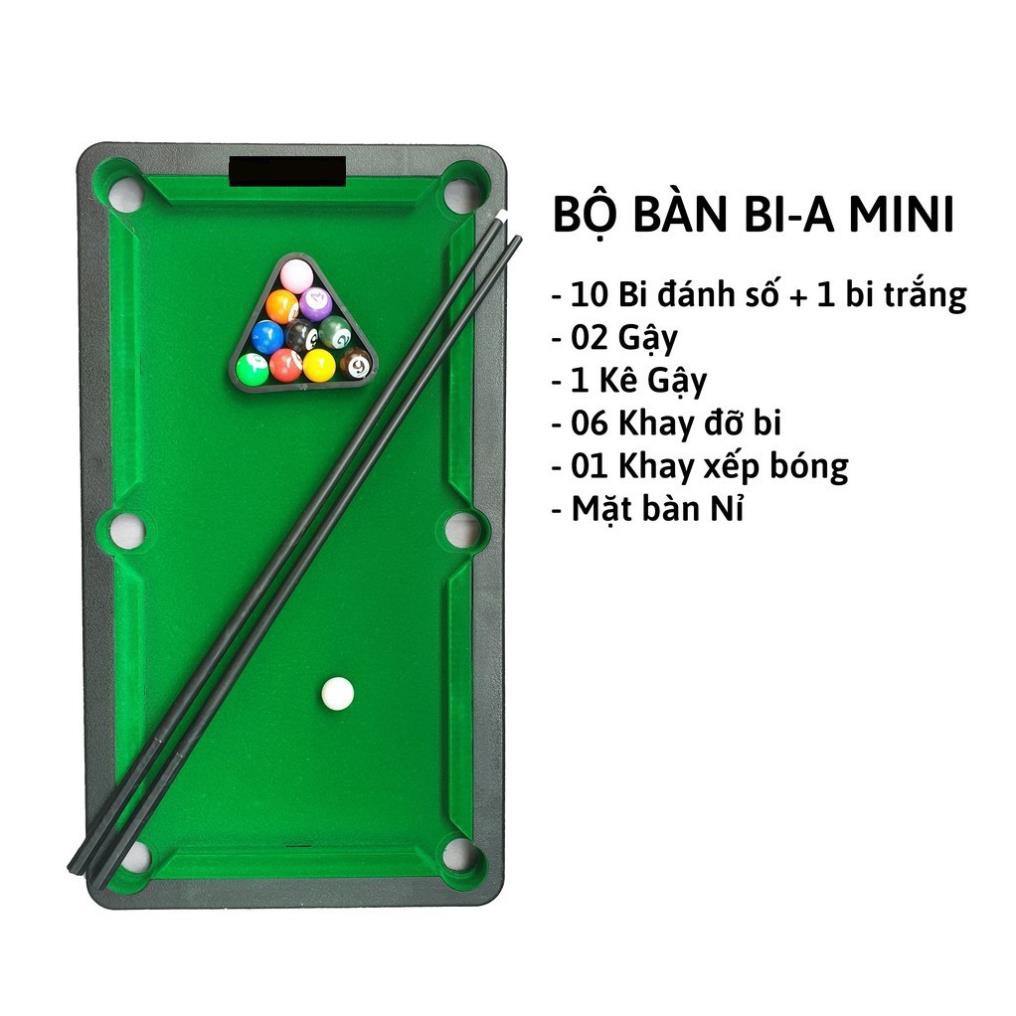 Bàn Bi A Mini – Bàn Bida Mini nhiều kích thước Cho trẻ em, người, Đầy Đủ Phụ Kiện (Sẵn nowship HCM)