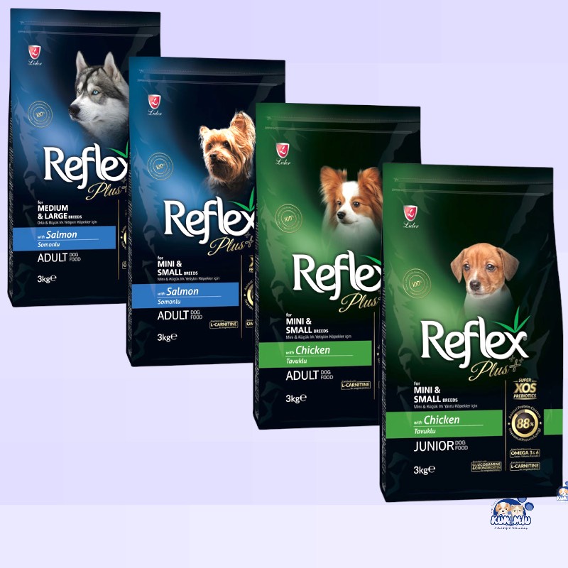Thức ăn hạt Reflex Plus dành cho chó-3kg