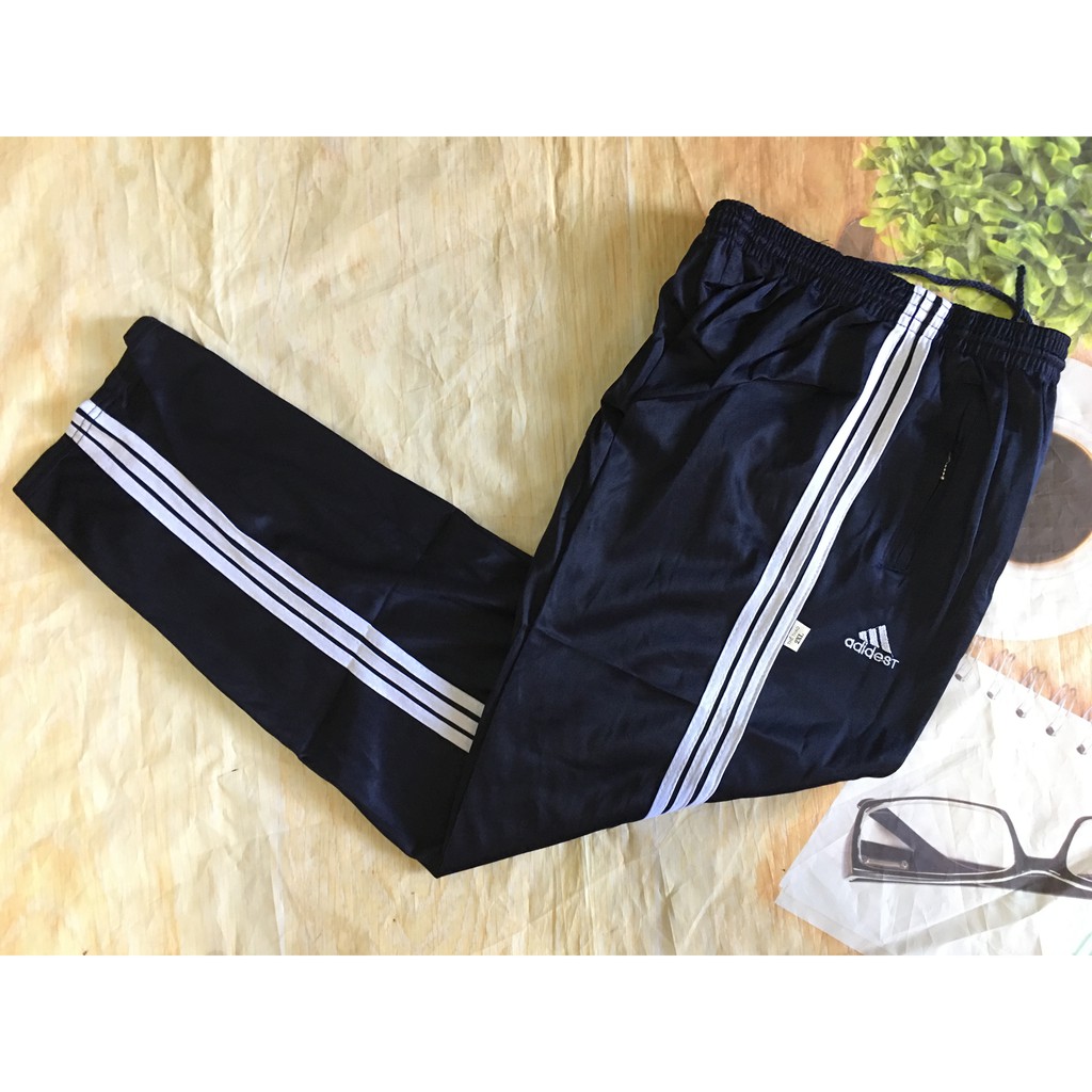 Quần thể dục nam nữ học sinh dài ba sọc trắng | BigBuy360 - bigbuy360.vn