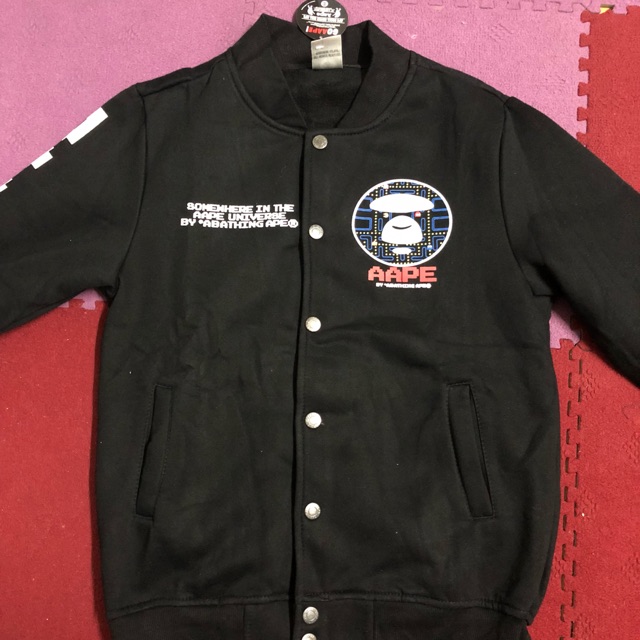 Áo bomber bape x pucman hàng 1:1