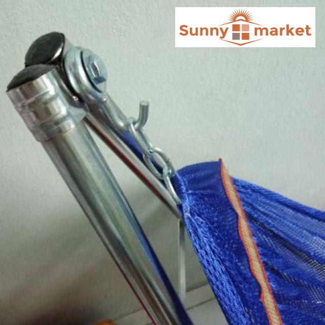 Bộ Khung võng xếp inox cao cấp bao gồm khung và lưới võng loại dày nặng 1,3kg