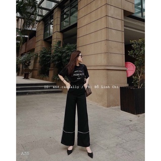 Set áo thun kèm quần ống loe