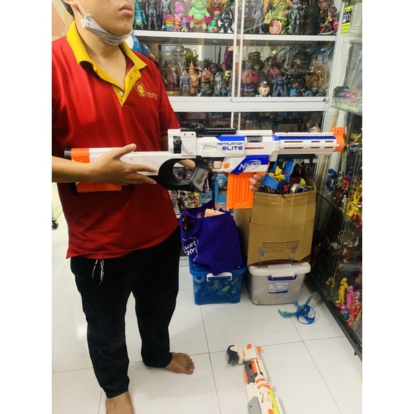 Đồ chơi nerf retaliator Liên thanh dùng pin