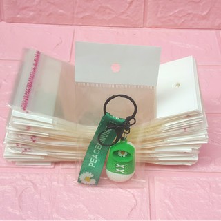 500g Túi Opp dán mép (Treo) 7x10cm (+ 4cm + 4cm) - Túi nilon băng keo dán miệng