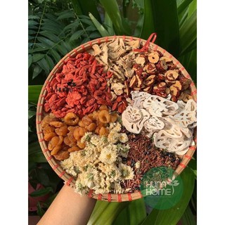 Trà củ sen gạo lứt hoa cúc