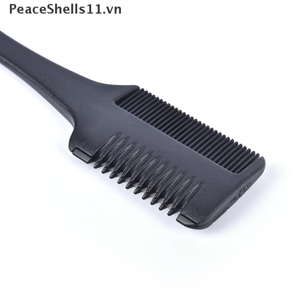 Lược Chải Tóc Hai Mặt Kèm Lưỡi Dao Cạo PeaceShells11