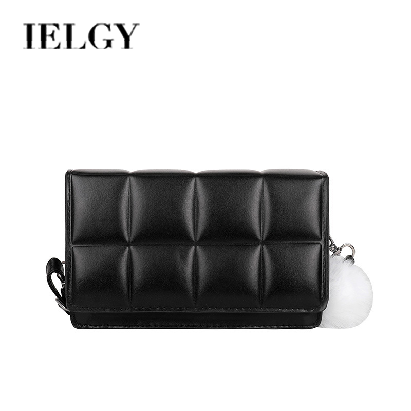 Túi xách IELGY đeo vai thiết kế hình vuông đơn giản linh hoạt cho nữ