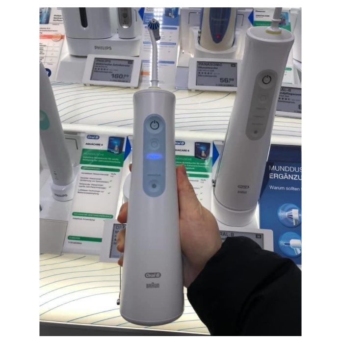 Máy tăm nước không dây ORAL-B AQUACARE 4 Đức, tăm nước cầm tay răng nhạy cảm - Shop Viloet