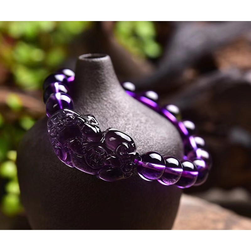 Vòng Tay Hạt Pixiu Pi Yao Màu Tím