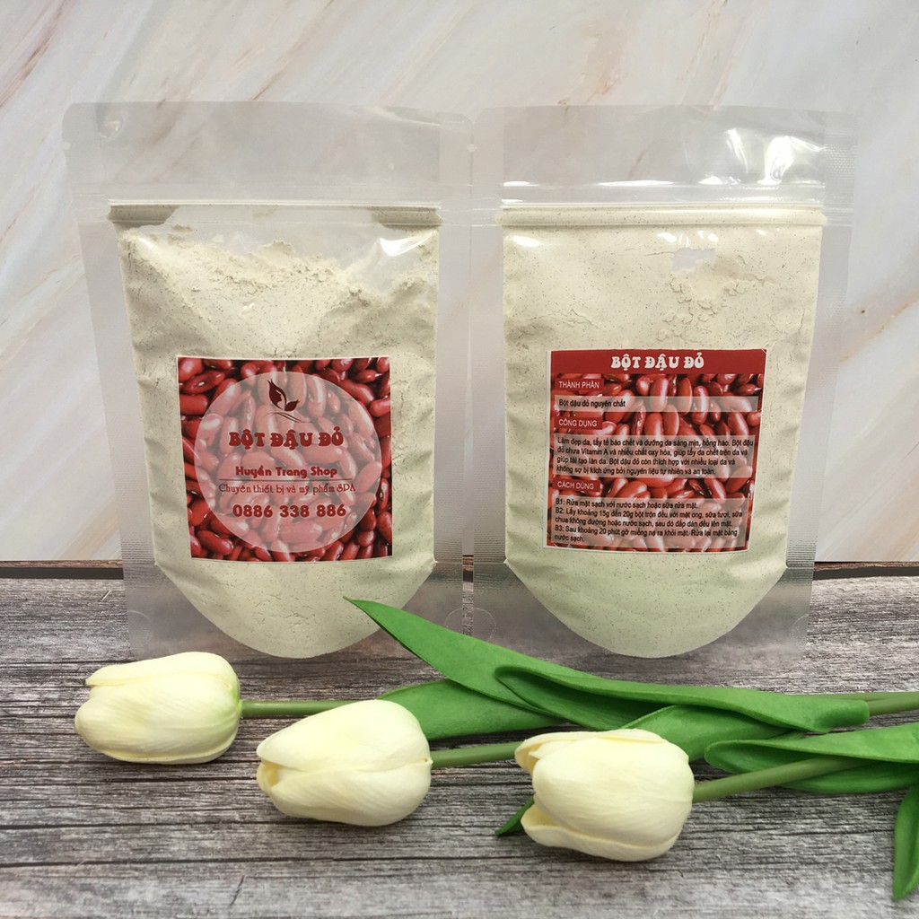 Bột Mặt Nạ Đậu Đỏ Handmade Trắng Da, Cho Da Mụn, Da Thâm - Thẩm Mỹ Huyền Trang NANOCEE