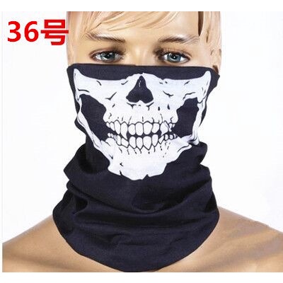 Mosoworld Khăn Choàng Cổ Bandana Chống Nắng Ma Thuật Không Đường May Hình Đầu Lâu Dành Cho Nam Nữ Đi Xe Đạp Ngoài Trời