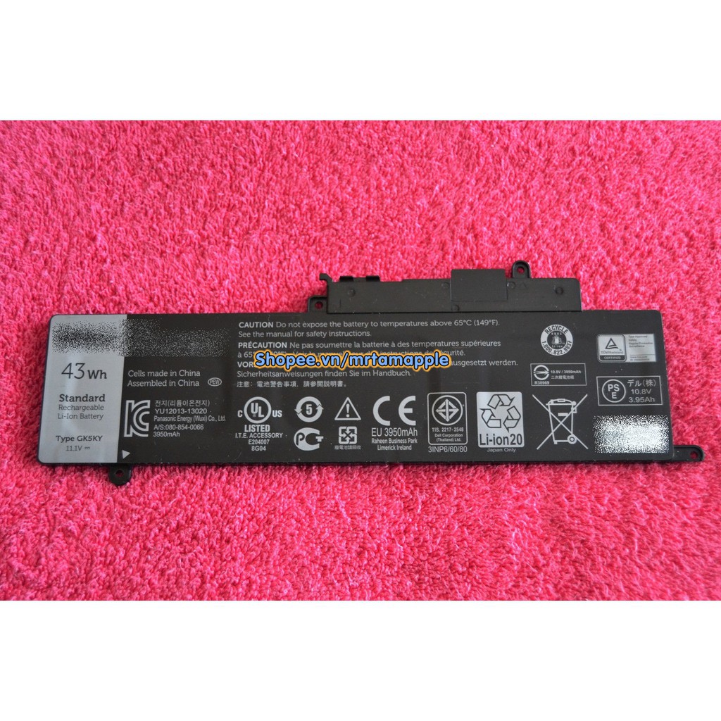 Pin Laptop DELL INSPIRON 14-7347 (ZIN) - 3 CELL - Inspiron 13-3000 3147 3148 3152 7347 7348 7352, GK5KY 04K8YH