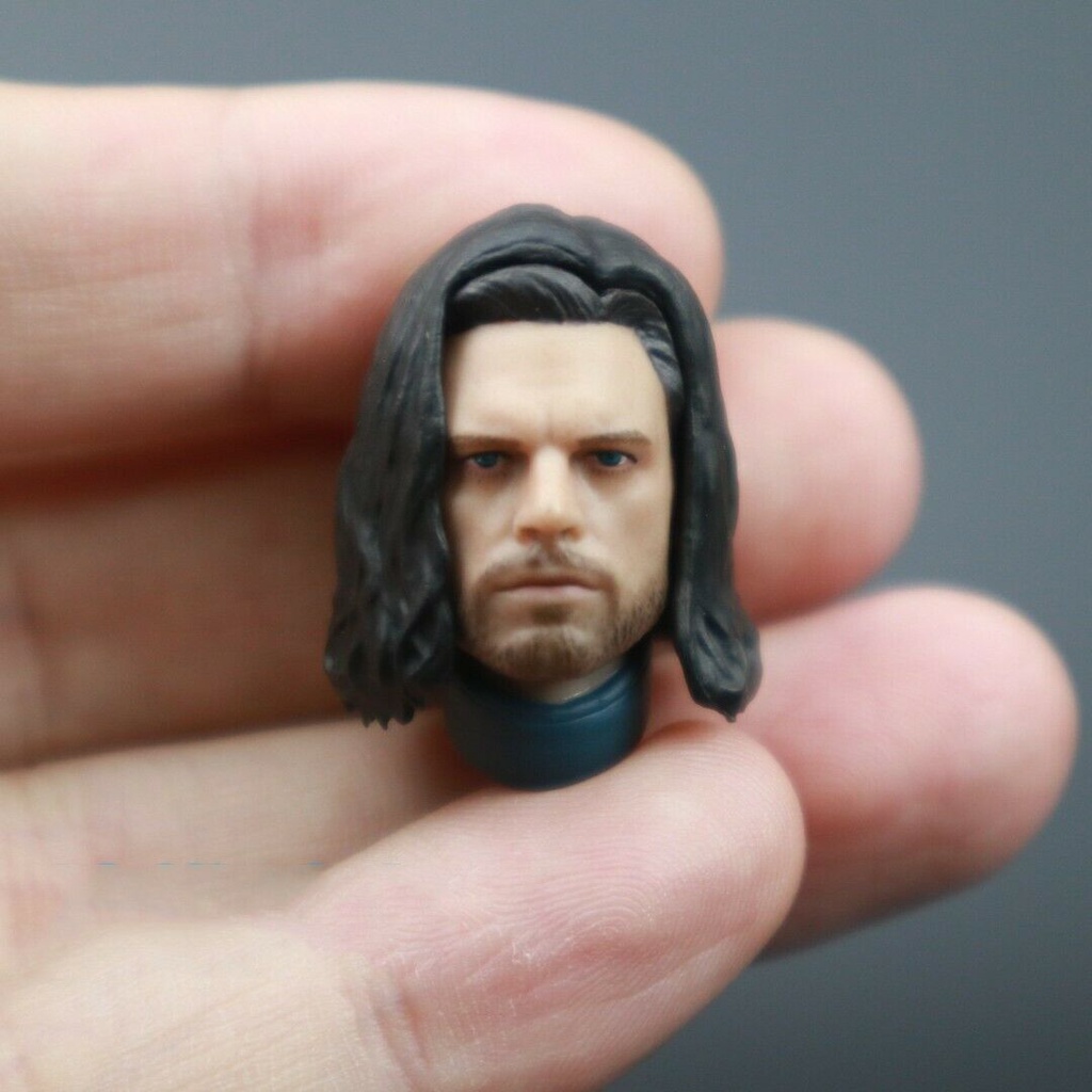 Mô Hình Đầu Chiến Binh Mùa Đông Sebastian Stan Tỉ Lệ 1/12 Kích Thước 6 Inch