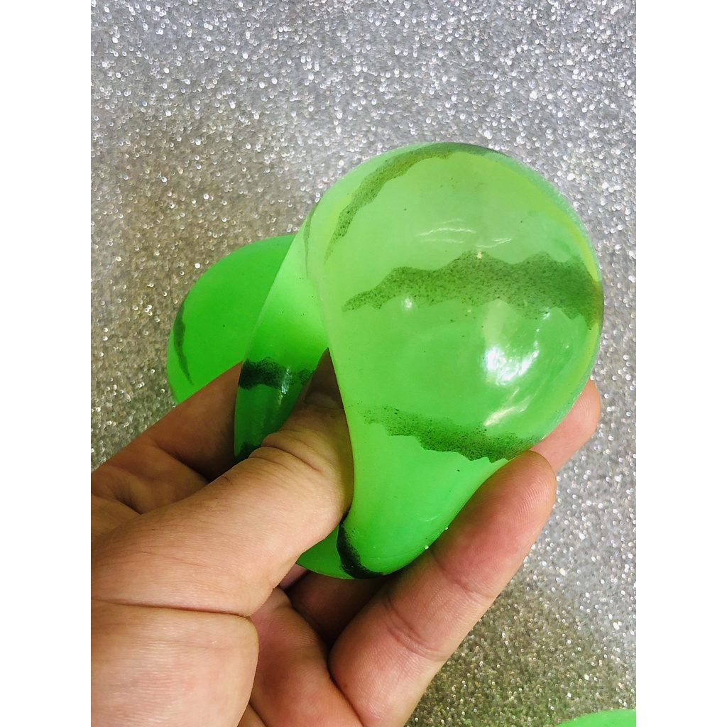SQUISHY QUẢ DƯA HẤU XANH đáng yêu mochi slime đồ chơi gudetama slime mochi bóp xả stress giảm căng thẳng hiệu quả