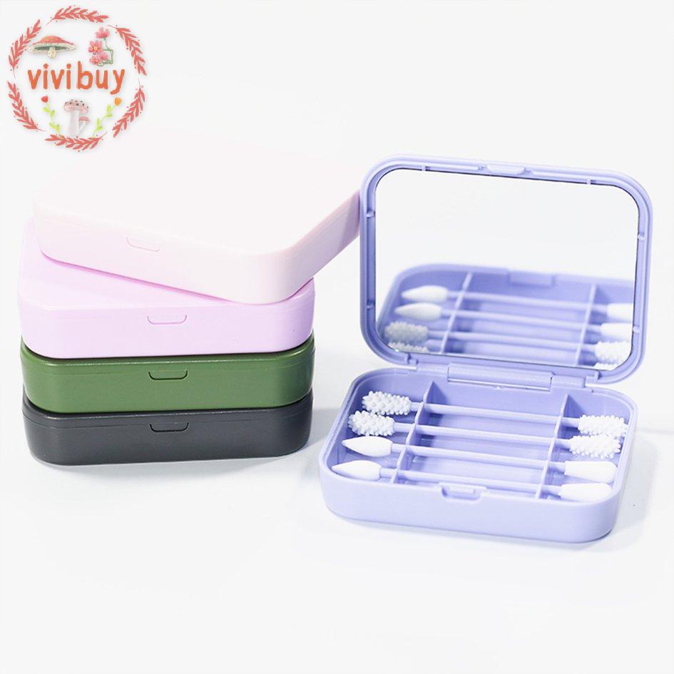 Hộp tăm bông cotton trang điểm có thể tái sử dụng kèm hộp đựng
 | BigBuy360 - bigbuy360.vn