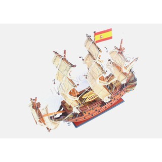 Mô hình thuyền chiến gỗ Sanfelipe (Thân: 40cm)