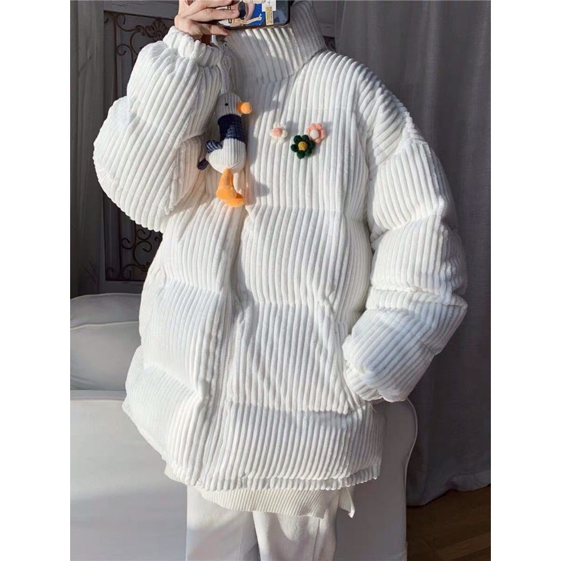 Áo khoác phao nhung con vịt unisex nam nữ Ulzzang siêu cute siêu ấm ❤️