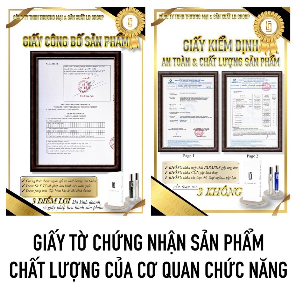 Nước Hoa Pháp  Midnight Fantacy Nữ - Dầu Thơm LD Perfume OIL Mùi Hương  Huyền Bí  Ngọt Ngào Quyến Rũ