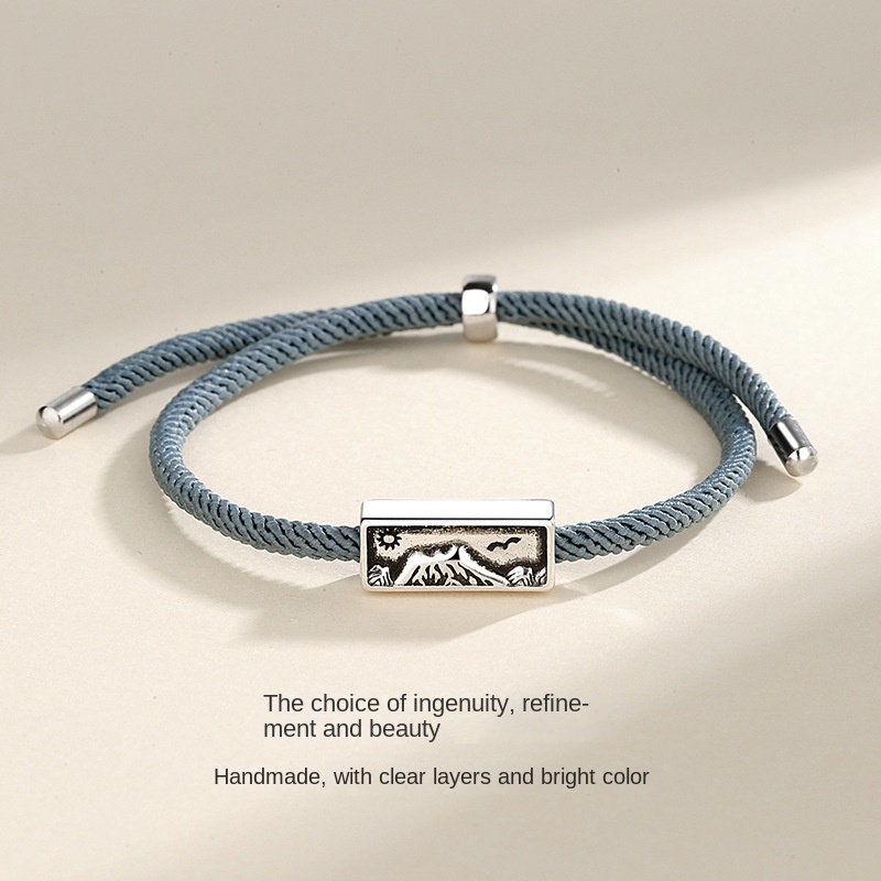 Vòng Tay Dây Bện Phong Cách Retro Cho Cặp Đôi