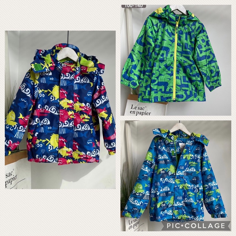 Áo khoác bé trai DLK 3-9 tuổi 🌈 Áo khoác gió 2 lớp 1221
