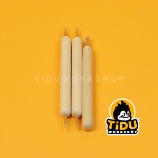 Bộ chấm bi cán gỗ 3 cây