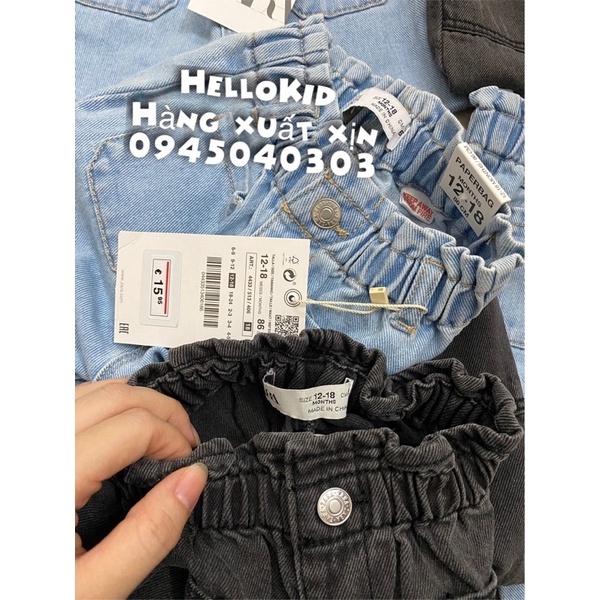 Quần jean baggy ZR bé trai và bé gái