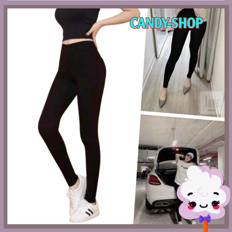 Quần legging lửng nữ đẹp cạp cao, quần đùi legging nâng mông dáng ngố tập gym thể thao co giãn 4 chiều.Candy-shop | BigBuy360 - bigbuy360.vn