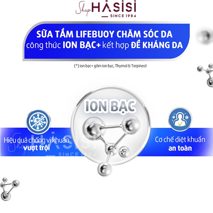 LIFEBUOY - Sữa Tắm Đề Kháng Da Tự Nhiên 800g~850g (Xanh Dương Đậm)