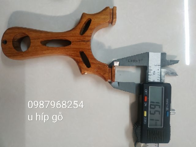 SLINGSHOT - Ná u híp gỗ chạc 7.5cm TẶNG 2 THUN