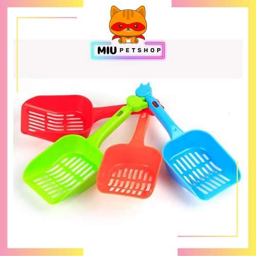 Xẻng xúc cát nhiều màu giá rẻ tiện lợi chăm sóc chó mèo- xẻng xúc cát nhiều màu dễ sử dụng