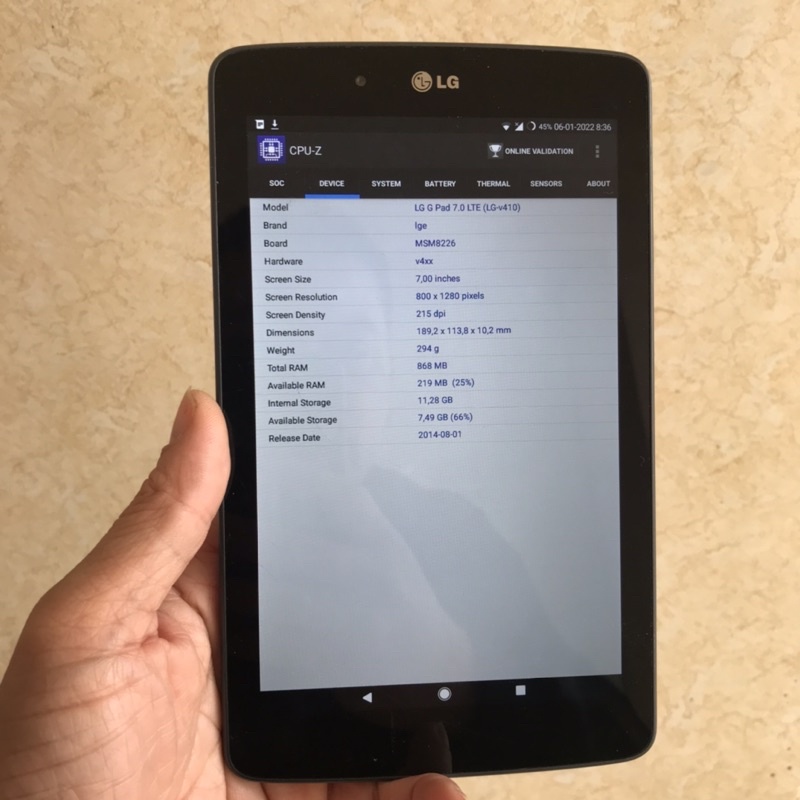 [Mã 151ELSALE hoàn 7% đơn 300K] máy tính bảng Mỹ LG Gpad 7 LTE 1 sim ram 1Gb+16Gb | BigBuy360 - bigbuy360.vn