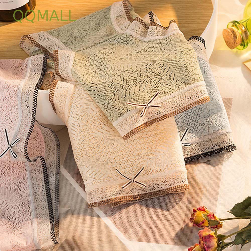 Quần Lót Cotton Phối Ren Lưới Thoáng Khí Ngọt Ngào Quyến Rũ Cho Nữ