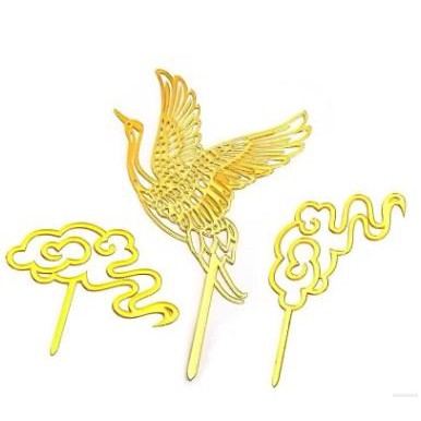 Topper hạc và đám mây