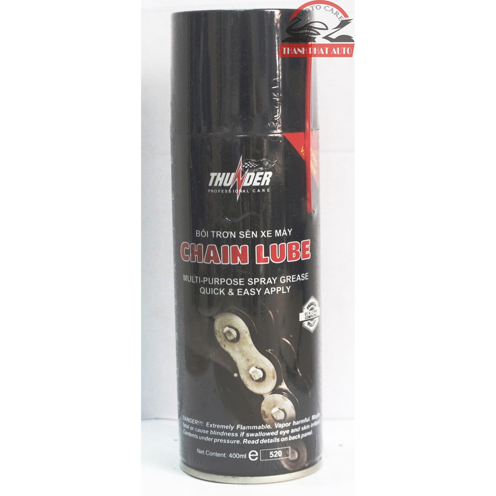 12 chai thunder chain lube 400ml