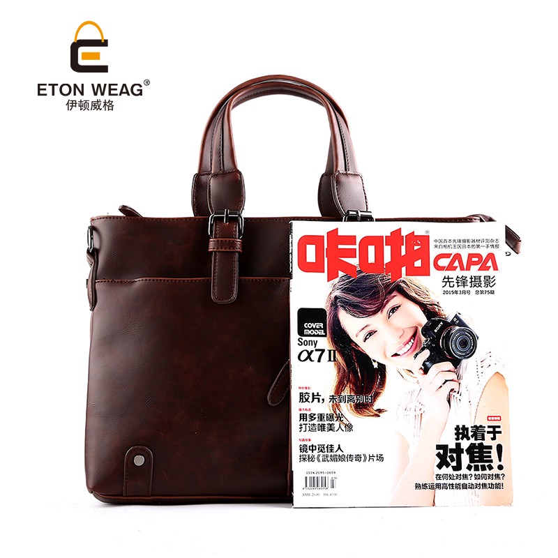 Túi xách màu trơn kiểu Hàn phong cách cổ điển dành cho bạn nam | BigBuy360 - bigbuy360.vn