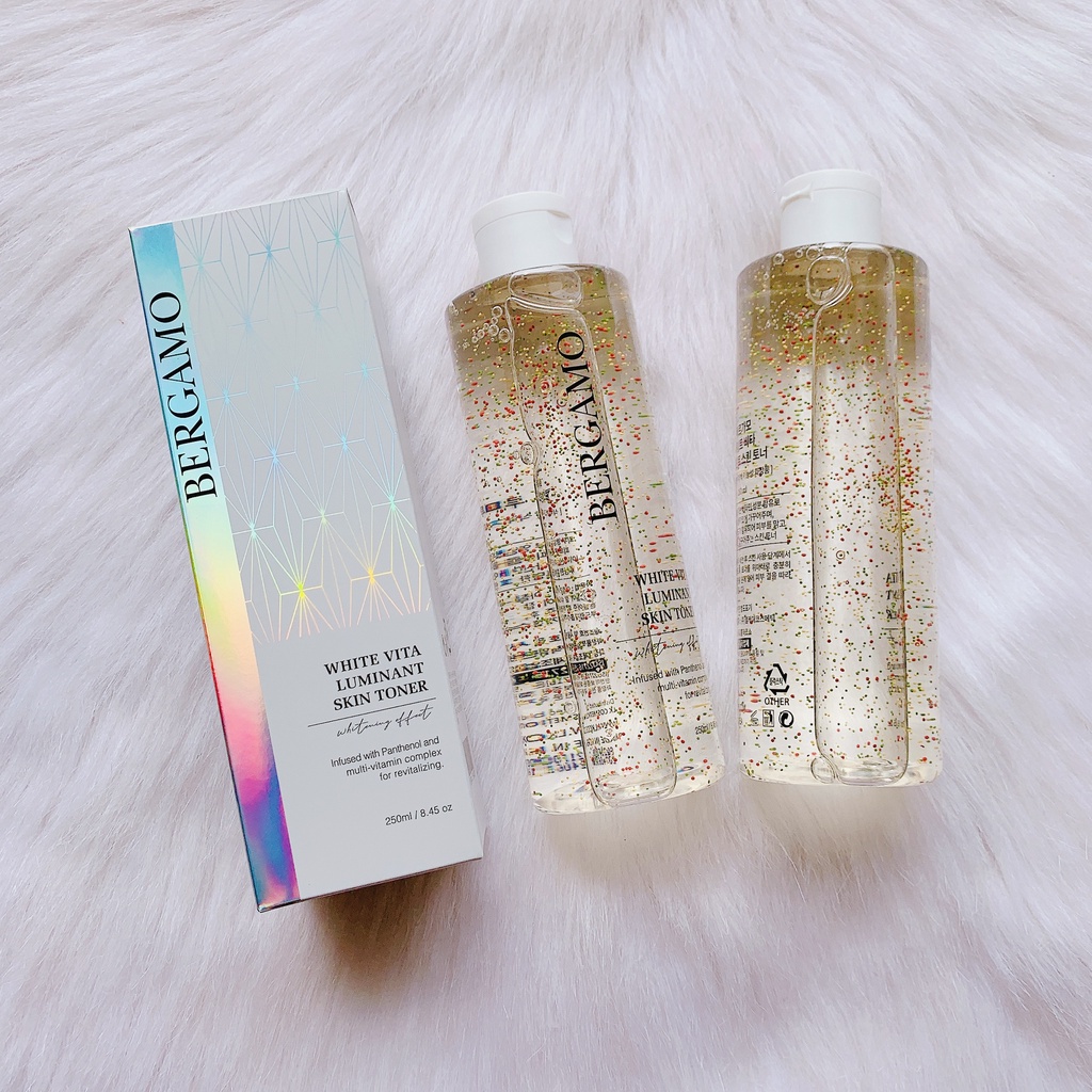 Nước Hoa Hồng Bergamo 24K Gold + White Vita Skin Toner 250ml - BX3552