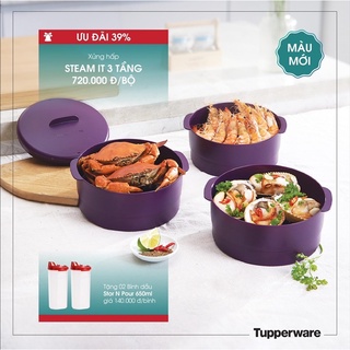 Xửng hấp Tupperware Steam It 2 Tầng, 3 Tầng