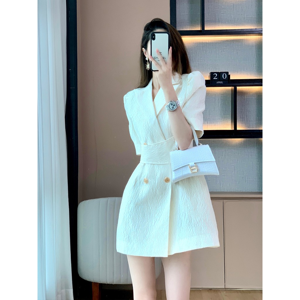 Đầm vest công sở chât gấm cao cấp - Vanesa dress
