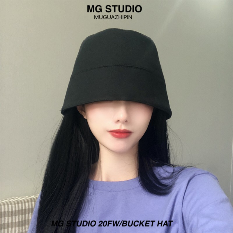 Mũ xô MG STUDIO thiết kế màu đen thời trang cá tính