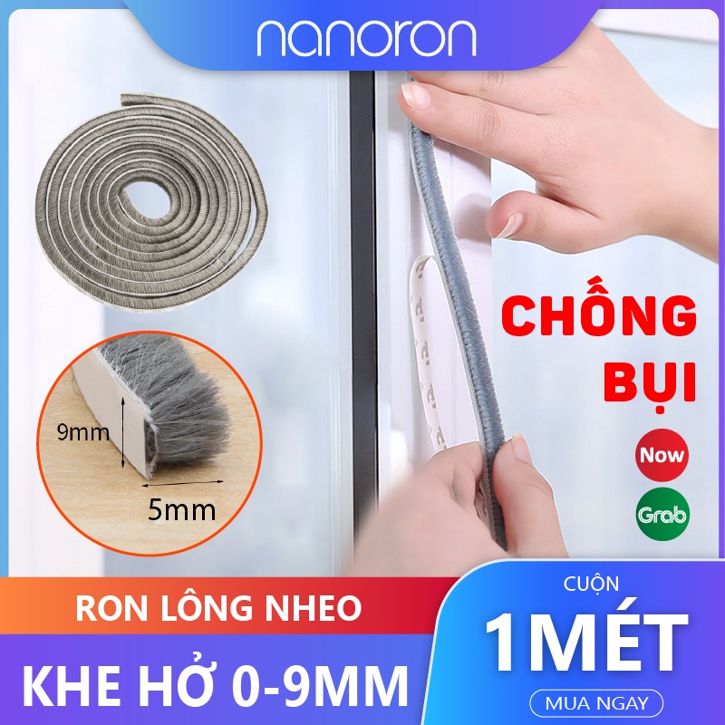 Phớt lông nheo chống bụi chống côn trùng  Ron lông nheo NANORON dán khung cửa chặn khe hở ngăn bụi