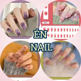 Móng tay giả /Kèm keo/ bộ 24 móng giả Én nail đẹp[R301-R340]