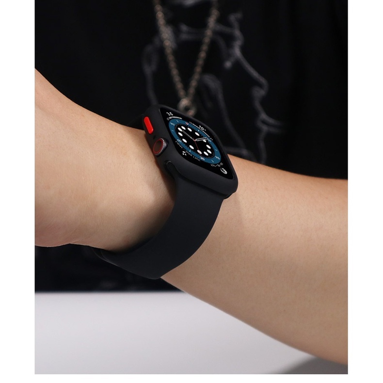 Ốp Silicone mềm nhám màu kẹo cho đồng hồ Apple 40MM 44MM 42MM 38MM iWatch Series SE 6 5 4 2