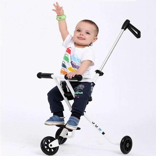 Xe đẩy siêu thị 3 bánh gấp gọn cho bé