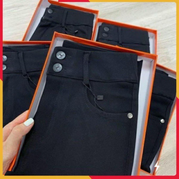 Quần legging nữ trà my store chất liệu đẹp co giãn tốt quần dài khóa 2 khuy cho chị em từ 40kg đến 60kg